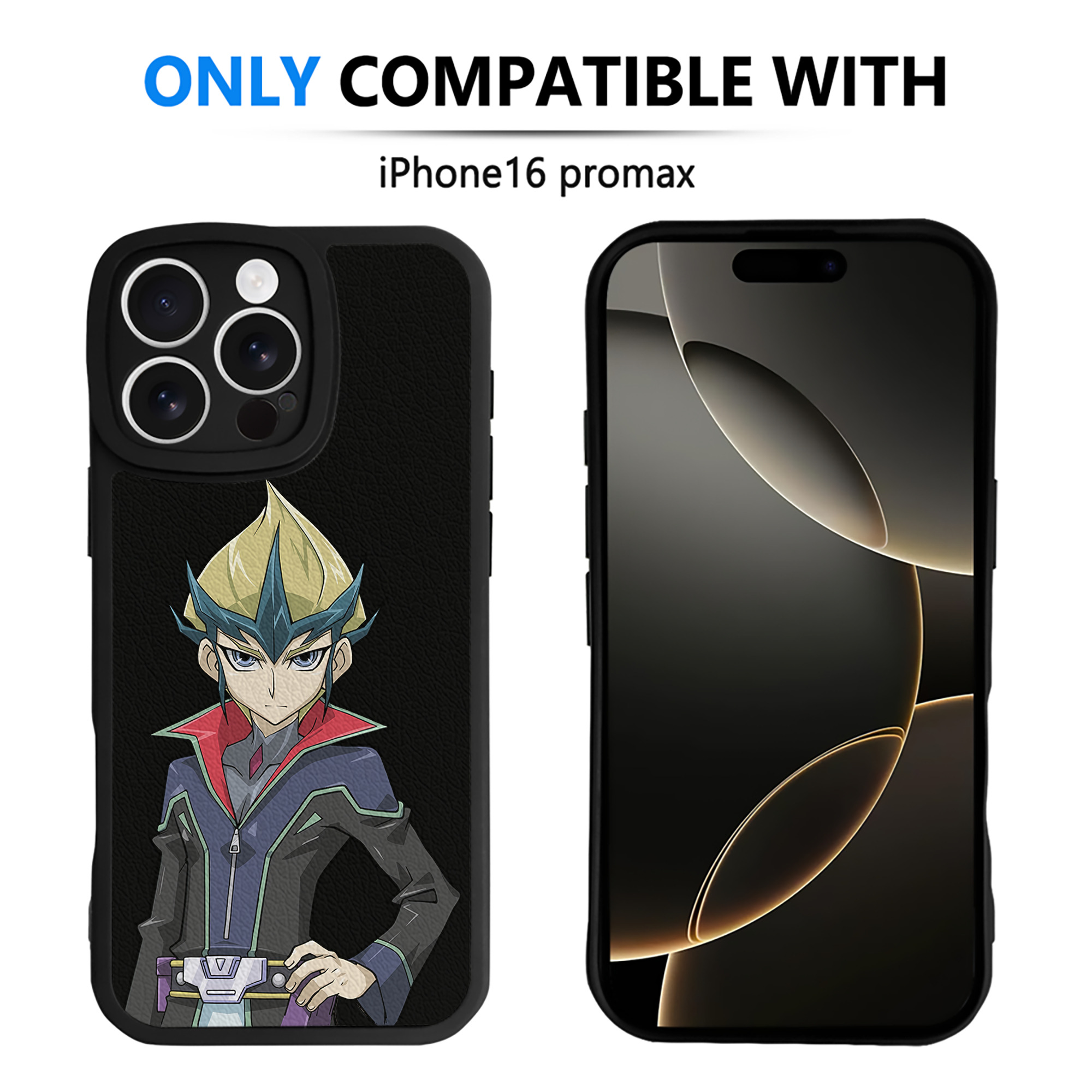 遊☆戯☆王 Yu-Gi-Oh! 【iPhone 16シリーズ対応】シリコンスマホケース（レザー調） 材質：シリコン